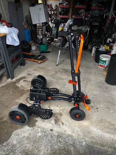 Stand electric golf buggy - on,