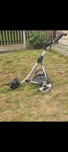 Electric golf trolleys used - golf,